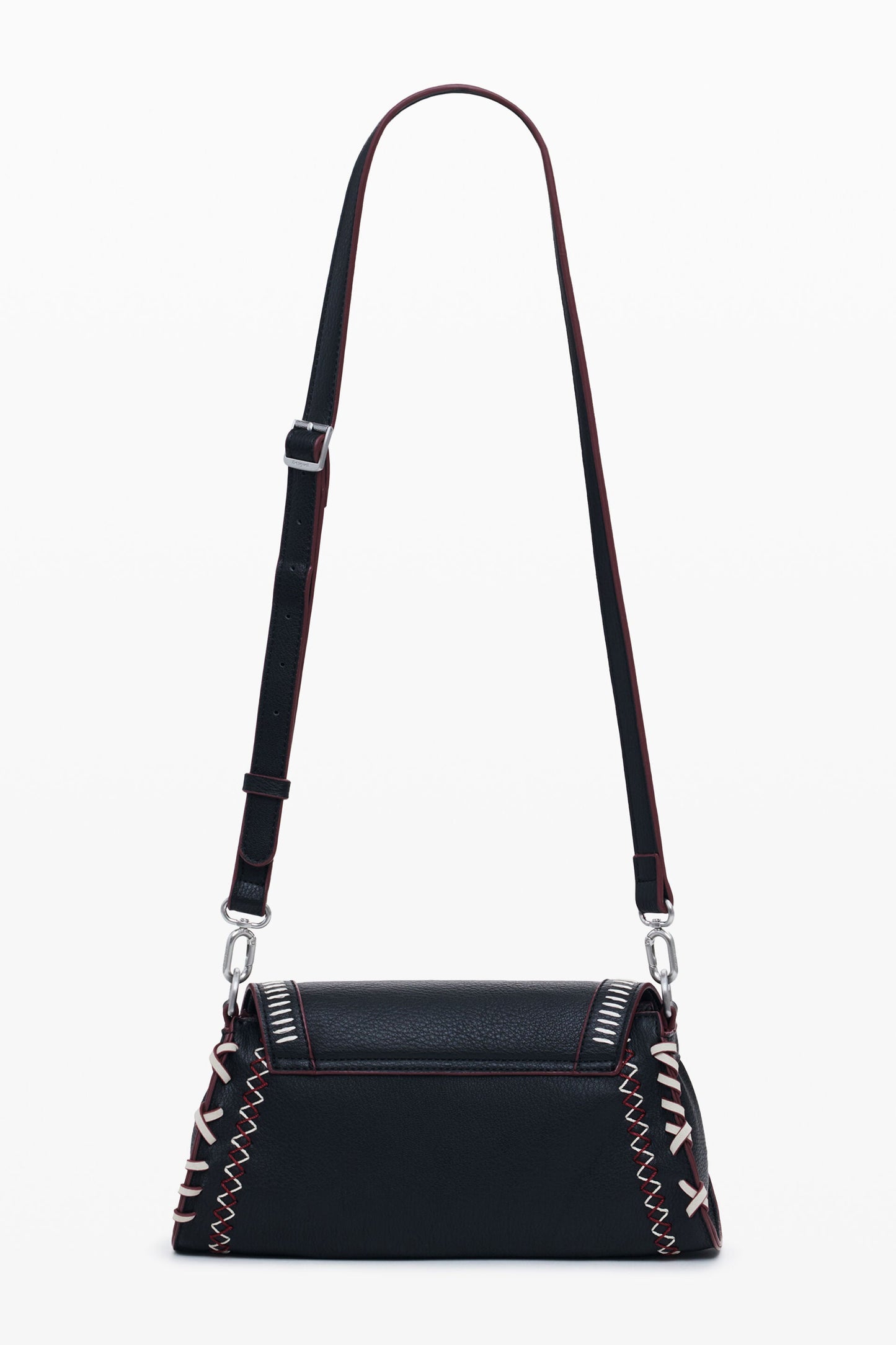 DESIGUAL Borsa Donna a Spalla Nera Manhattan Pespuntes Zarauz