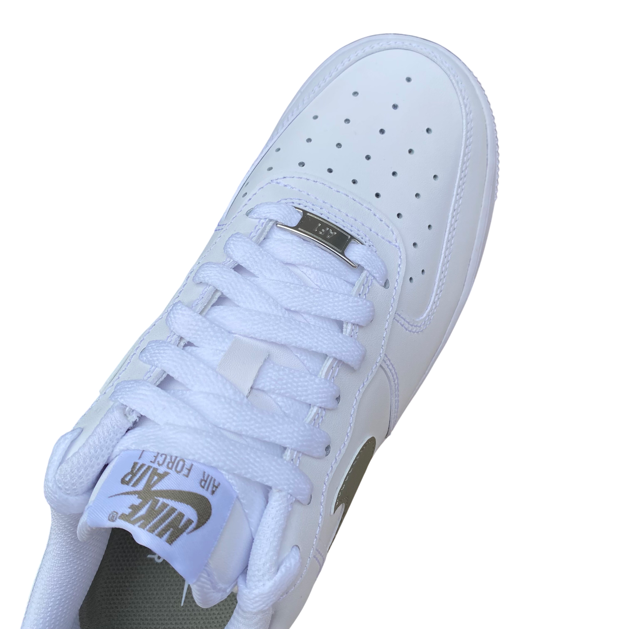 Nike FJ4146-116 Air Force 1 '07 Bianco-Verde - Sneakers Uomo Iconiche