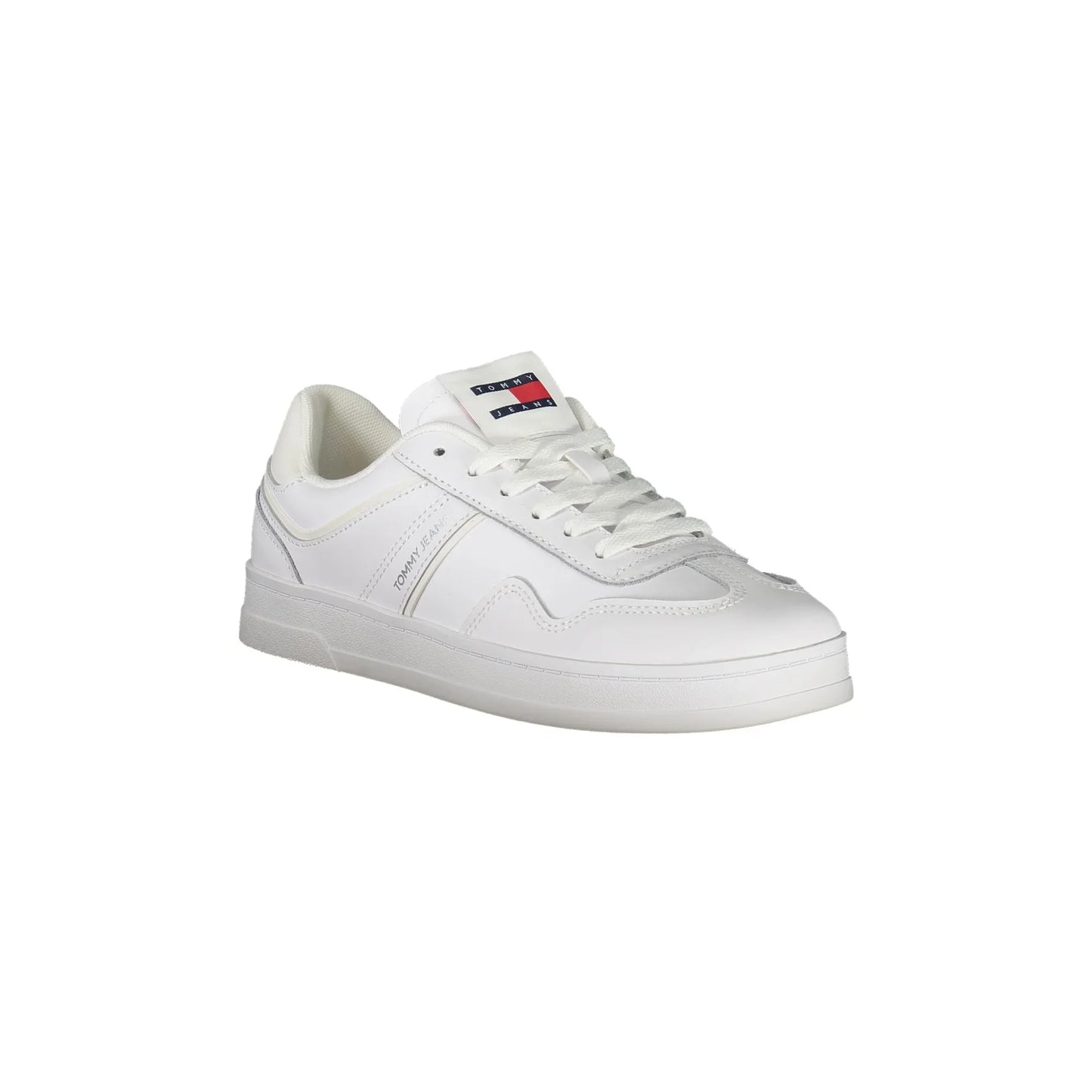 TOMMY HILFIGER Scarpe Sneakers Donna Bianche con Dettagli Ton sur Ton