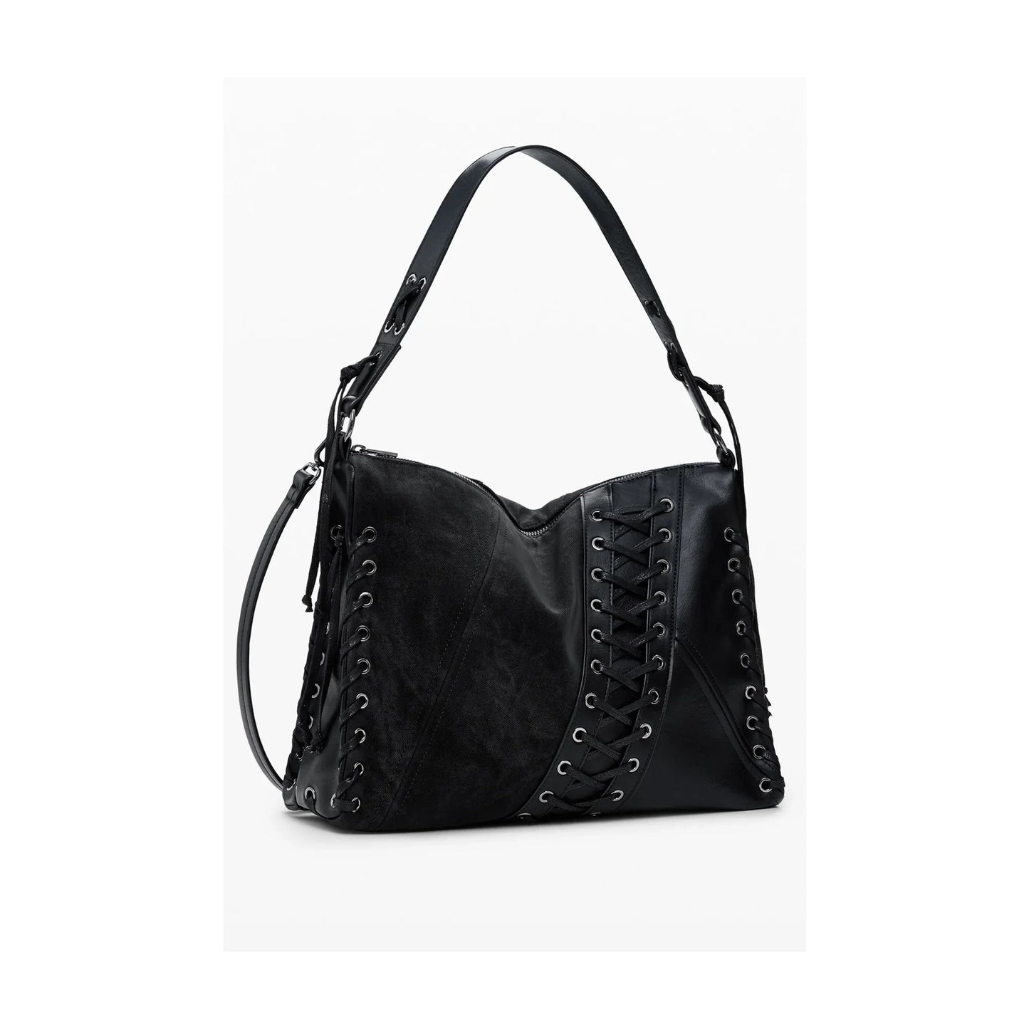 DESIGUAL Borsa Donna a Spalla e tracolla Nera, Tango Patch Leiria