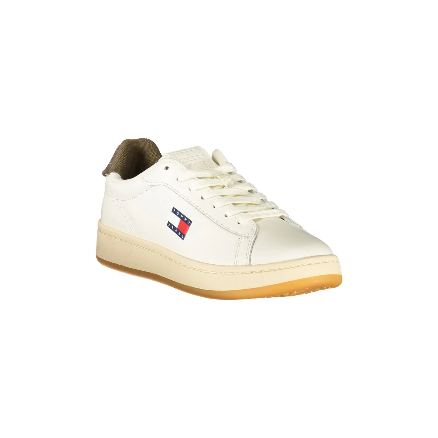 TOMMY HILFIGER Sneakers Donna Bianche con Dettagli Marroni