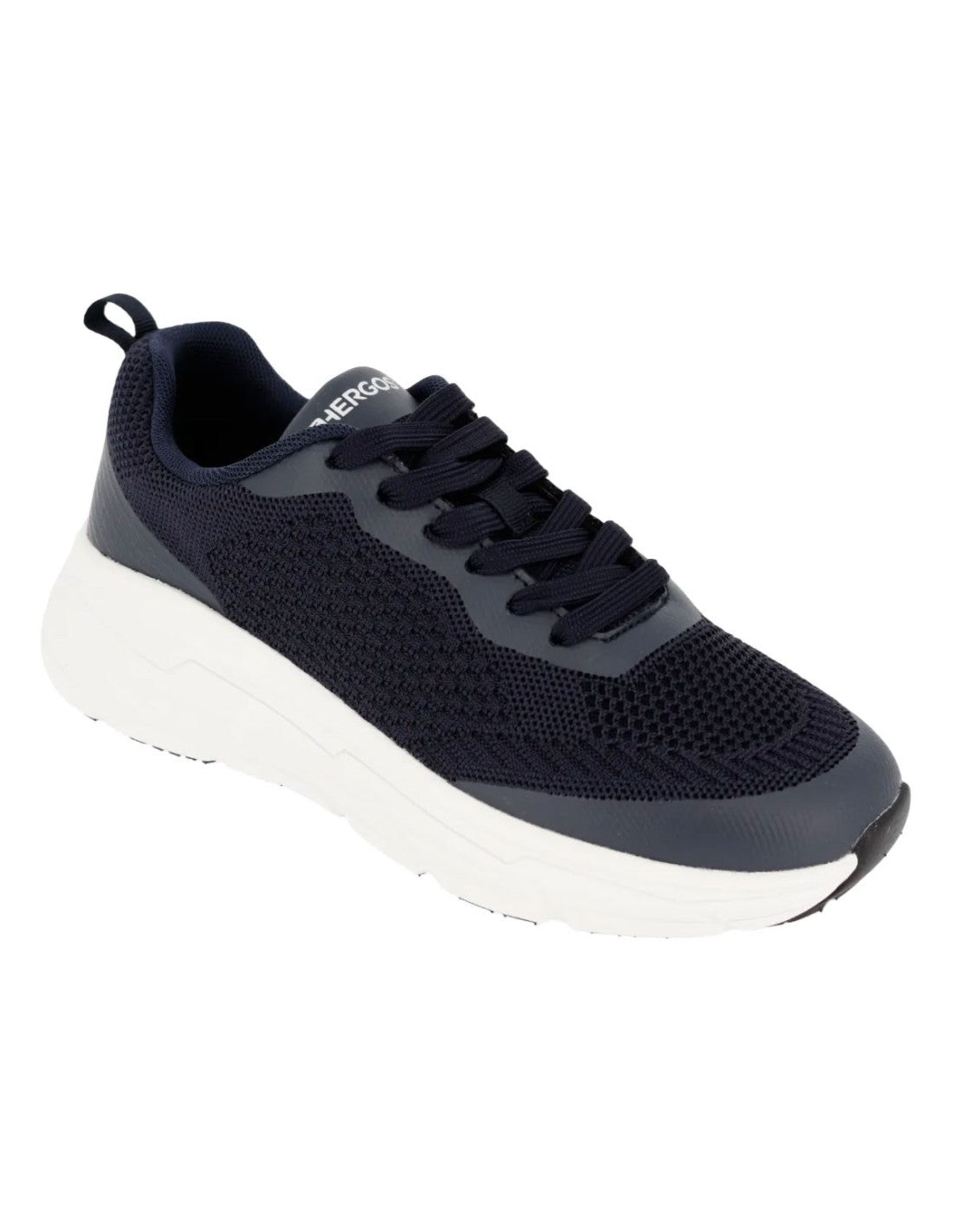 Hergos Shanghai sneakers unisex blu a pianta larga con plantare estraibile