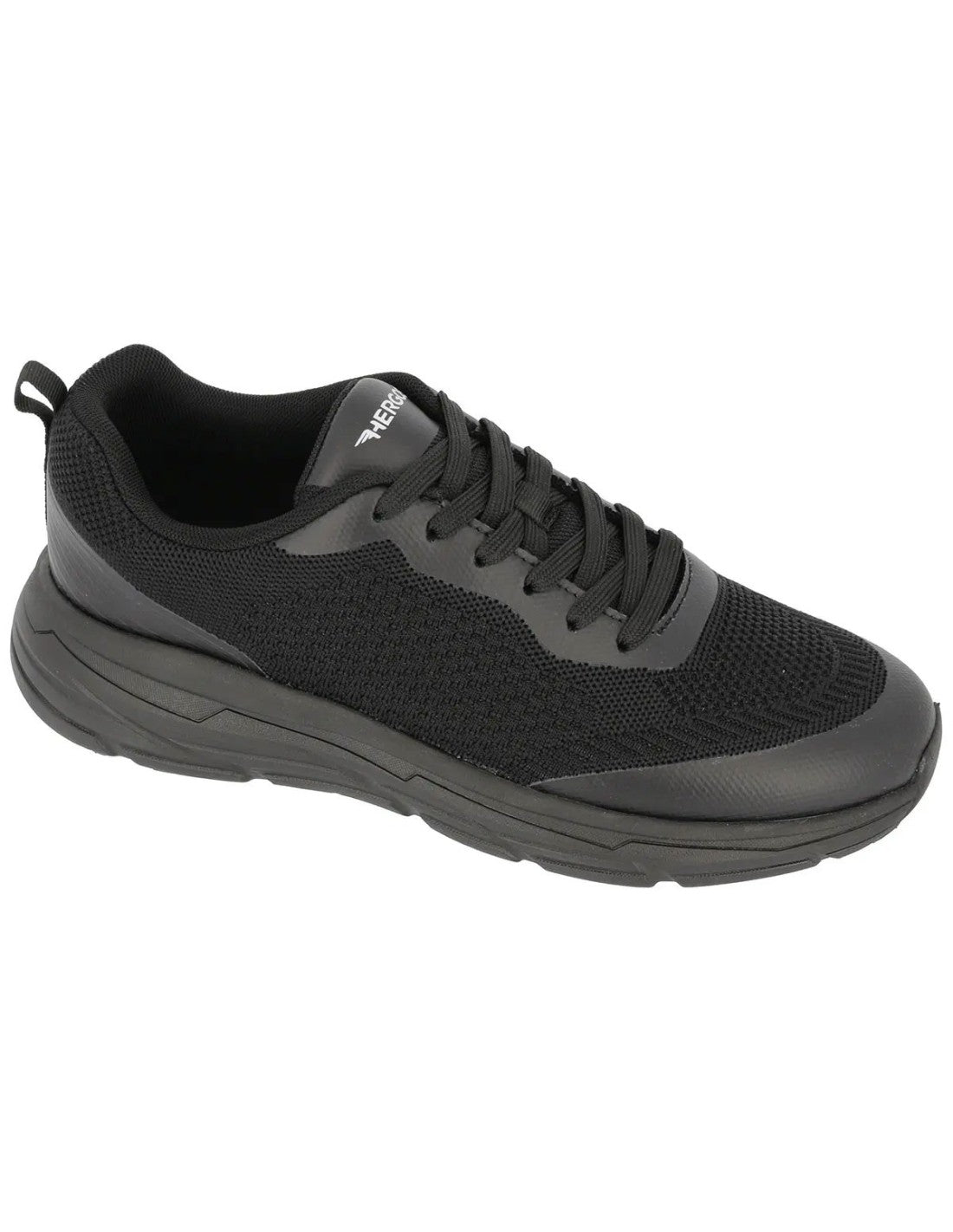 Hergos Shanghai H3800 | Sneaker unisex leggera a pianta larga nera