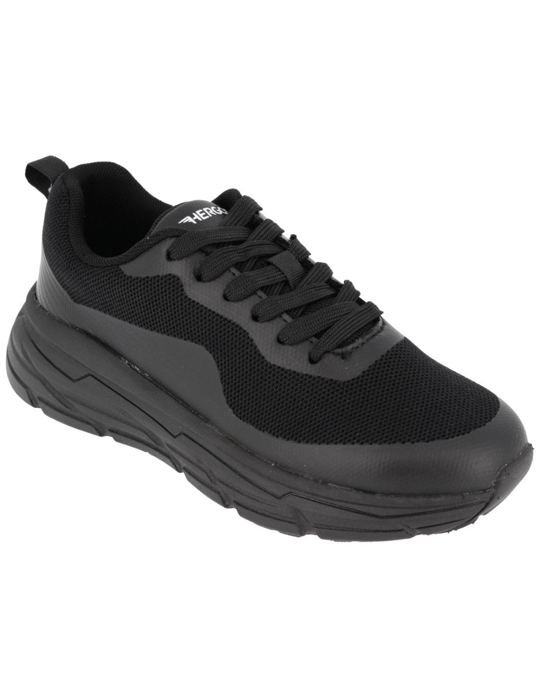 Hergos Shanghai sneakers unisex nere a pianta larga con plantare estraibile