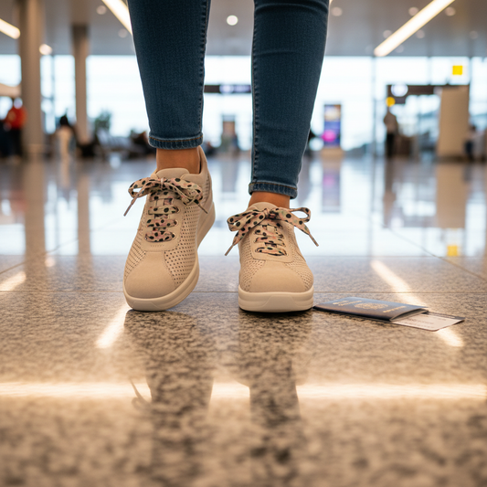 Melluso Sneakers Renna Sabbia - aeroporto prospettiva dall'alto