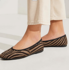 Pantofola Zebra Valleverde indossata