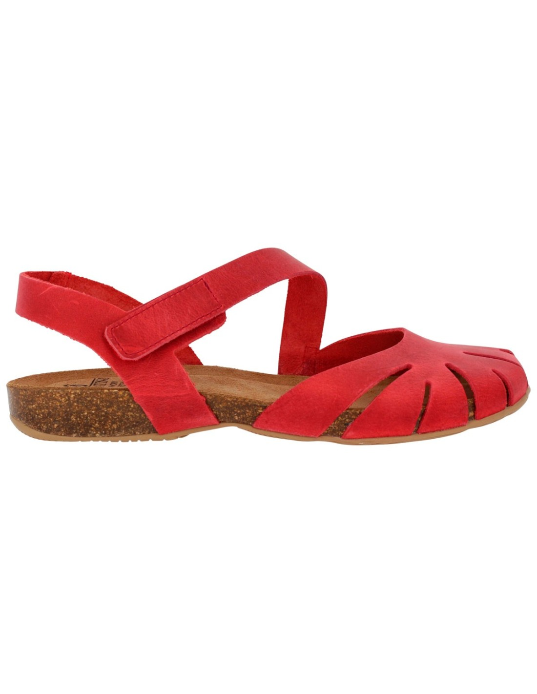 Sandali Donna Sabatini Sprinter Rosso – Pelle Nabuk con Taglio a Ventaglio e Velcro