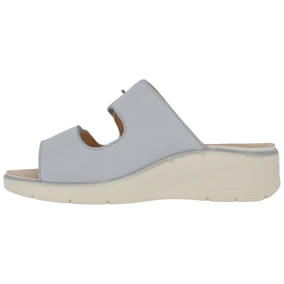 Ciabatta Donna Hergos Smart/Cielo - Plantare Estraibile Suola Antiscivolo Doppio Velcro