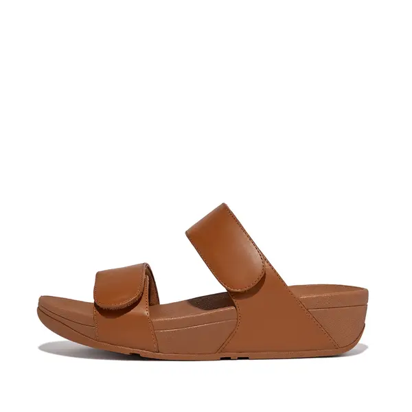 FitFlop Lulu Adjustable Sandali in Pelle Donna - Cinturini Regolabili Velcro