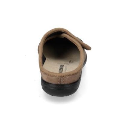 Pantofola donna Valleverde 25104 taupe, vista posteriore