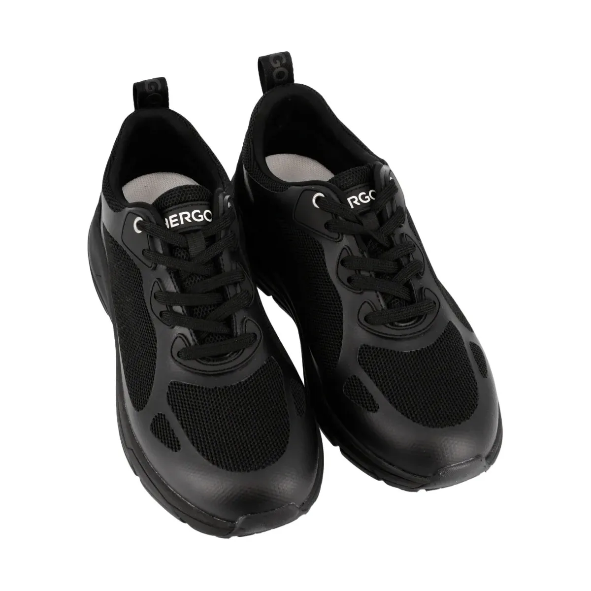 Sneaker Donna Hergos Hong Kong – Ultraleggera Tessuto Nero | Suola Ergonomica