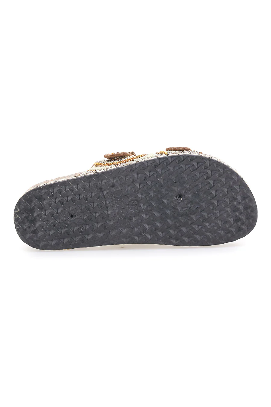 Renato Balestra - Ciabatta Donna Doppia Fascia Decorata Cammello