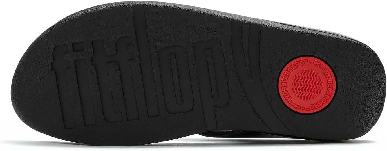 Infradito Donna FitFlop Fino Bead-Cluster Toe-Post Sandals - Black