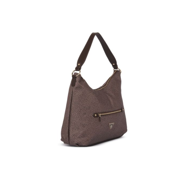 Borsa a spalla Valleverde 96704A color avana vista laterale