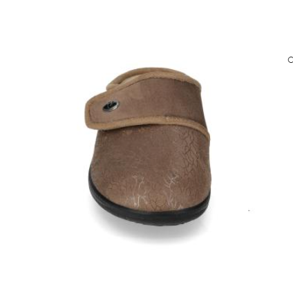 Pantofola donna Valleverde 25104 taupe, vista frontale