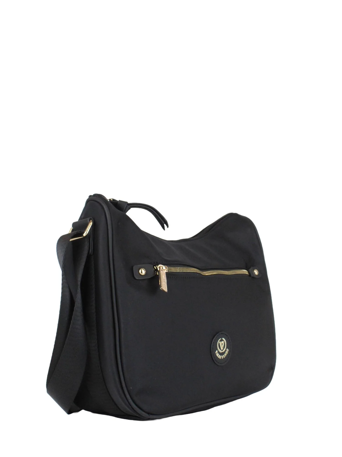 Borsa a spalla Valleverde 96660 nera, vista laterale