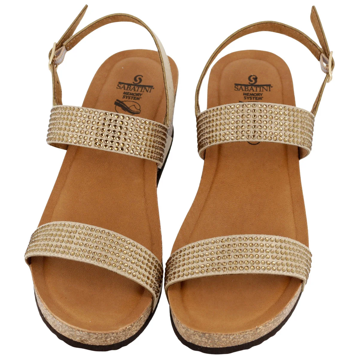 Sandalo Sabatini Diamond 4361 Beige – vista frontale dall'alto