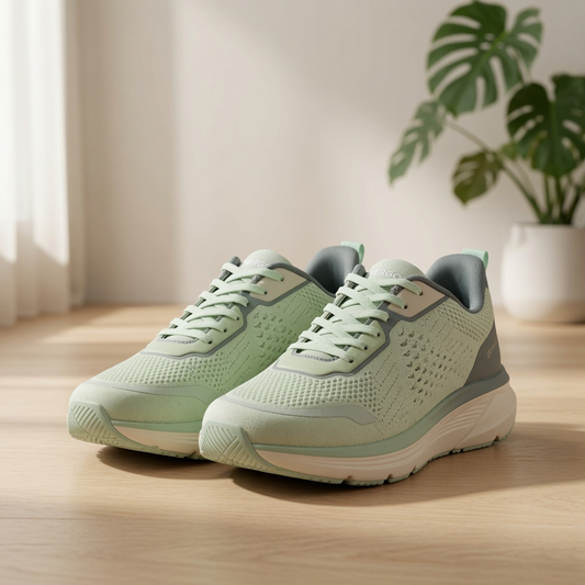 Hergos H3840 – Sneaker Comfort Ultraleggera con Plantare Estraibile | Verde Menta