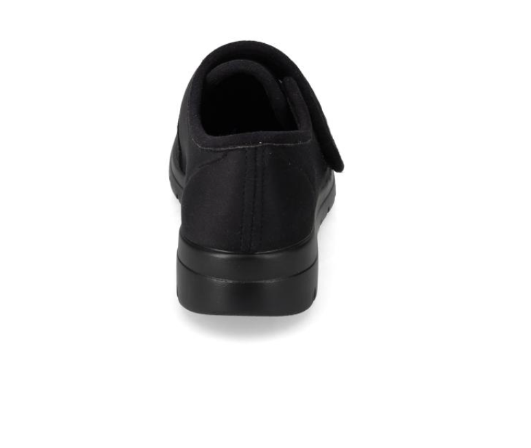 Scarpa pantofola donna Valleverde 25362 nera, vista posteriore