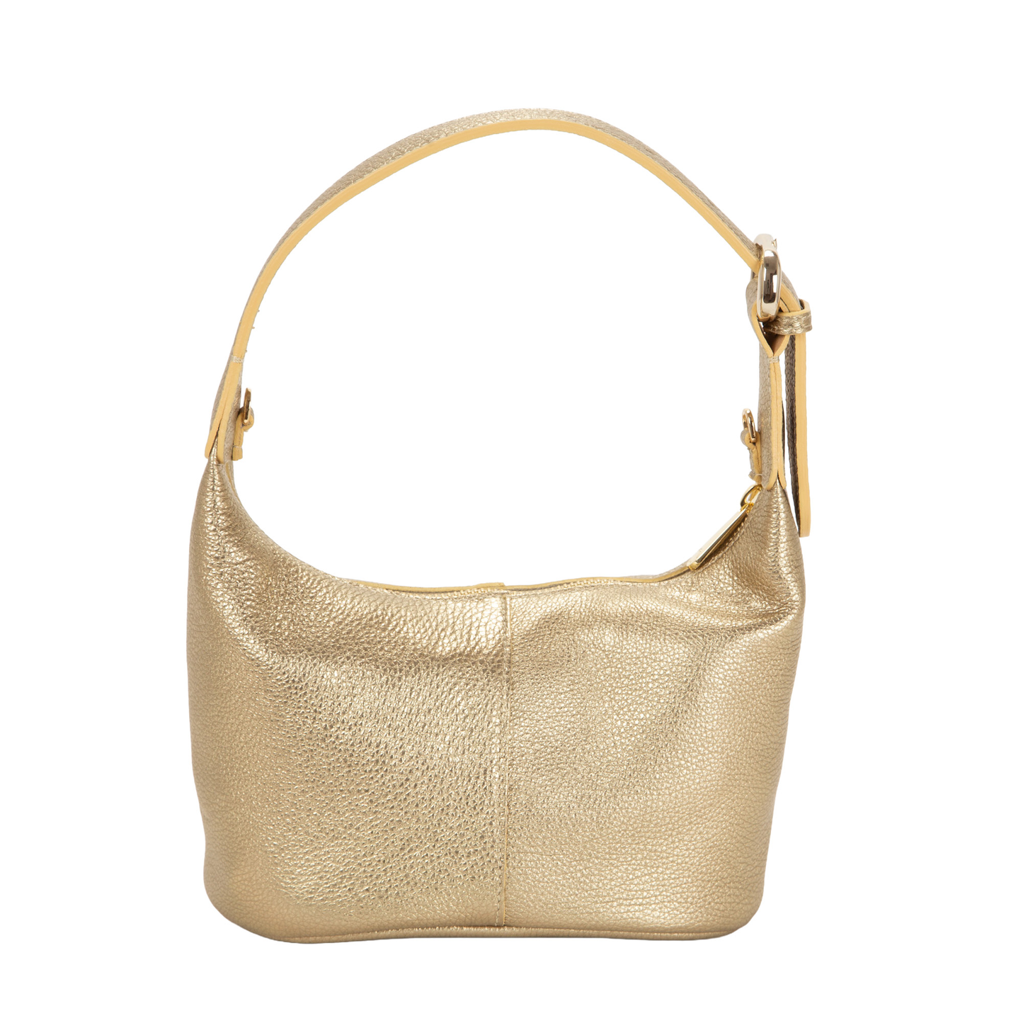Borsa a Mano in Pelle Laminata L25802 Oro – Pelletteria Veneta