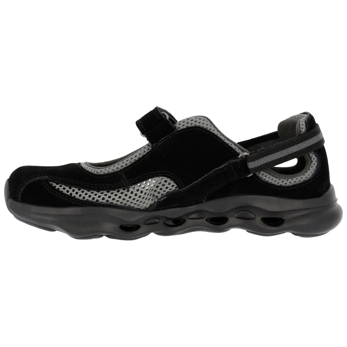 Scarpa Donna Hergos Olympia – Linea TECNA | Camoscio e Rete Nero