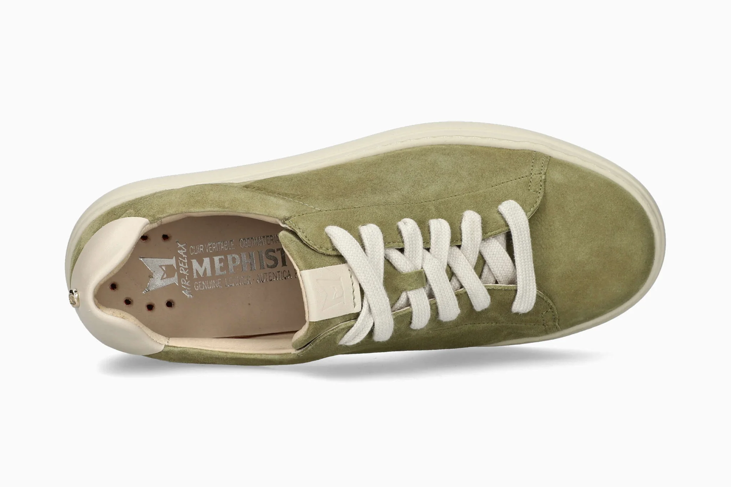 Mephisto Dotty – Sneaker Donna in Nabuk Verde con Plantare Estraibile