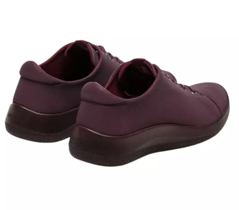 Sneaker donna bordeaux Arcopedico Daintree in Lytech, vista posteriore
