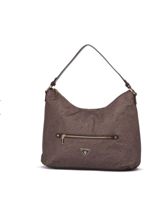 Borsa a spalla donna Valleverde 96704A color avana vista frontale