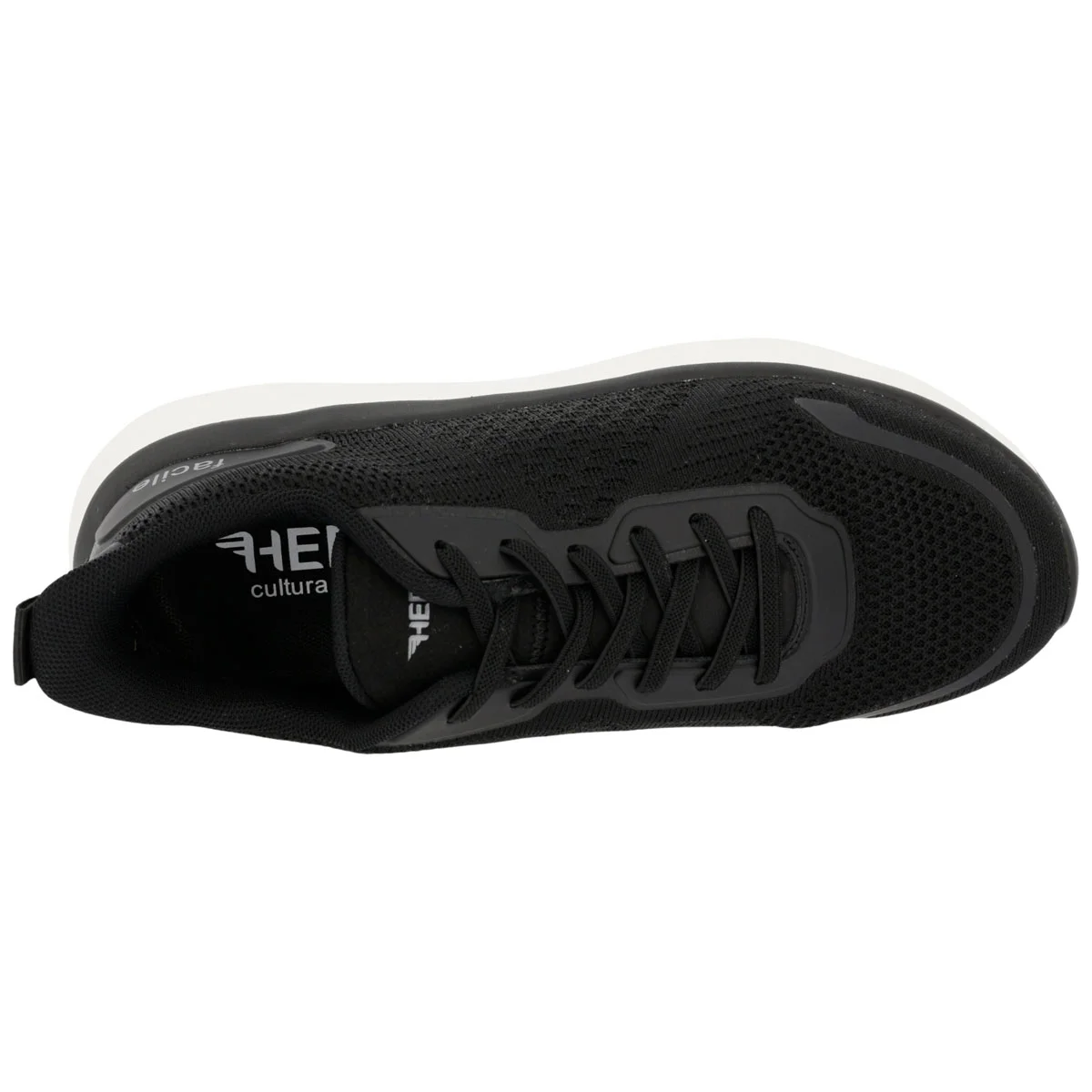 Hergos H3840 – Sneaker Comfort Ultraleggera con Plantare Estraibile | Nero