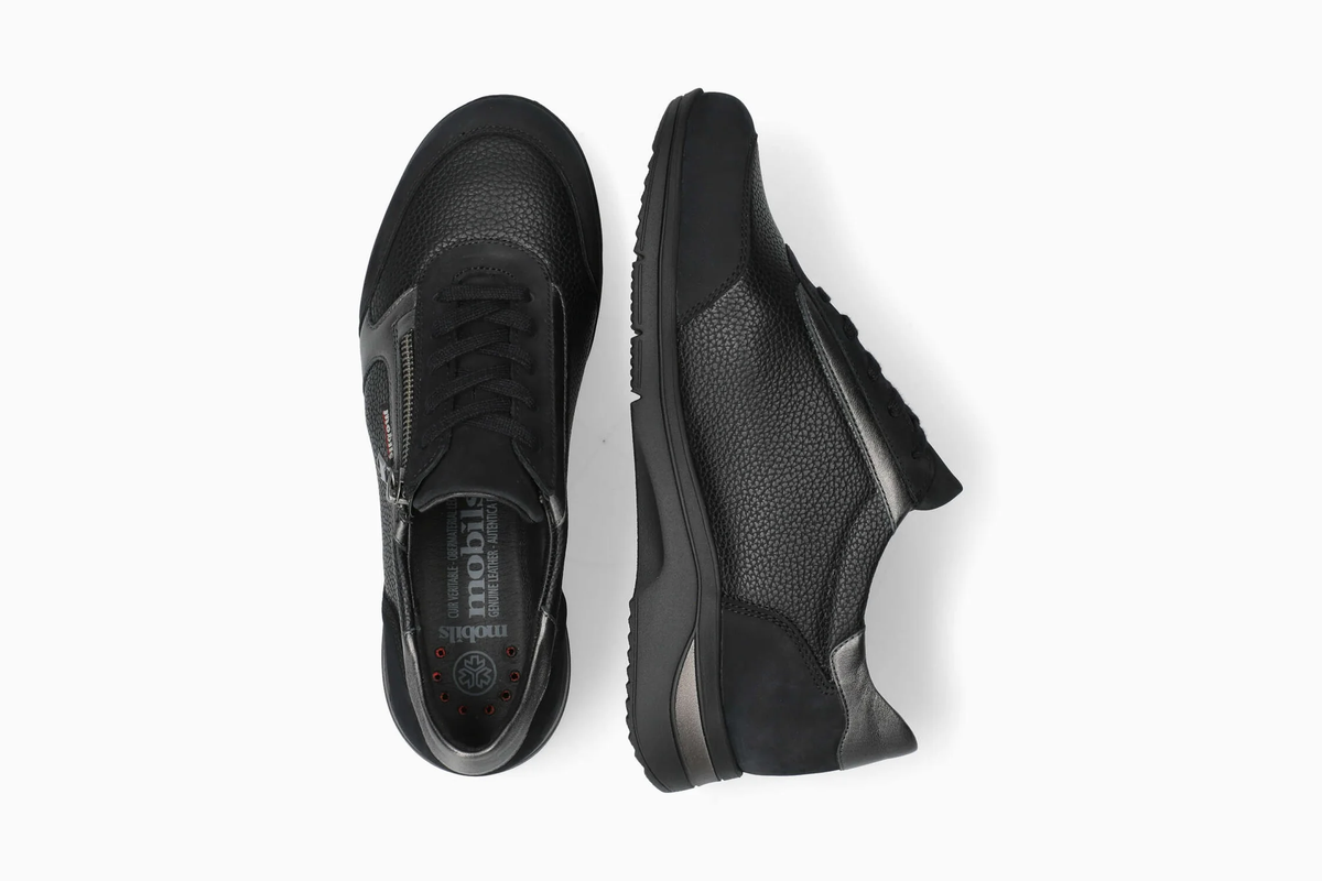 Sneaker donna Mobils by Mephisto Millena nera, viste superiore e laterale