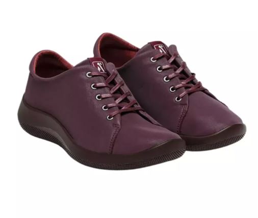 Sneaker donna bordeaux Arcopedico Daintree in Lytech, vista frontale