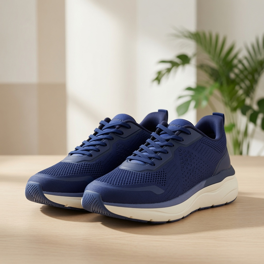 Hergos H3840 – Sneaker Comfort Ultraleggera con Plantare Estraibile | Blu