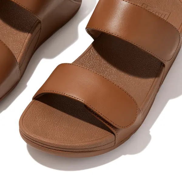 FitFlop Lulu Adjustable Sandali in Pelle Donna - Cinturini Regolabili Velcro