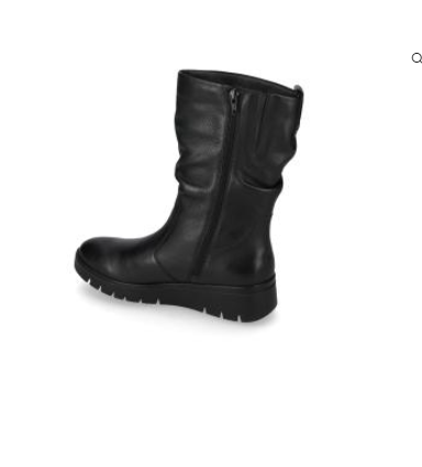 Stivale donna Valleverde 17253A-1 nero, vista laterale con zip