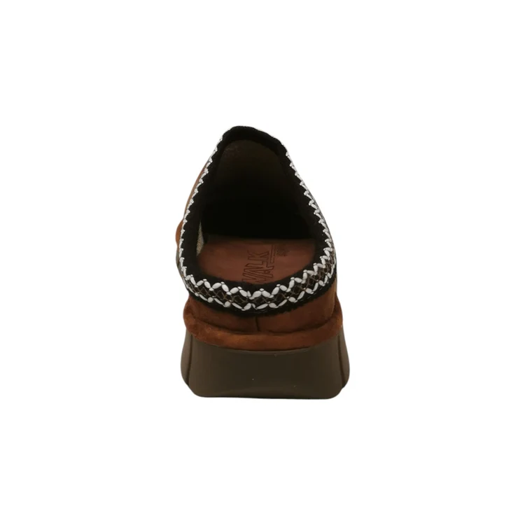 Pantofola Melluso Walk PD533Q Camel, vista posteriore