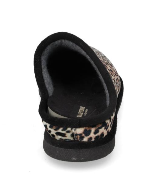 Pantofola leopardata Valleverde 62110, vista posteriore del sottopiede
