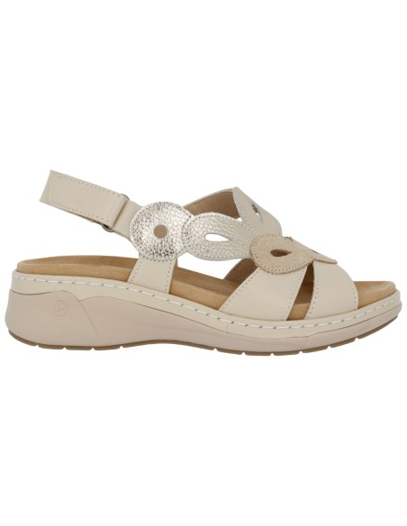 Sandalo Sabatini S1771 Pelle Panna – vista laterale sinistra con velcro caviglia