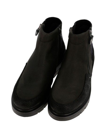 Stivaletti neri Sabatini S9724 con zip laterali