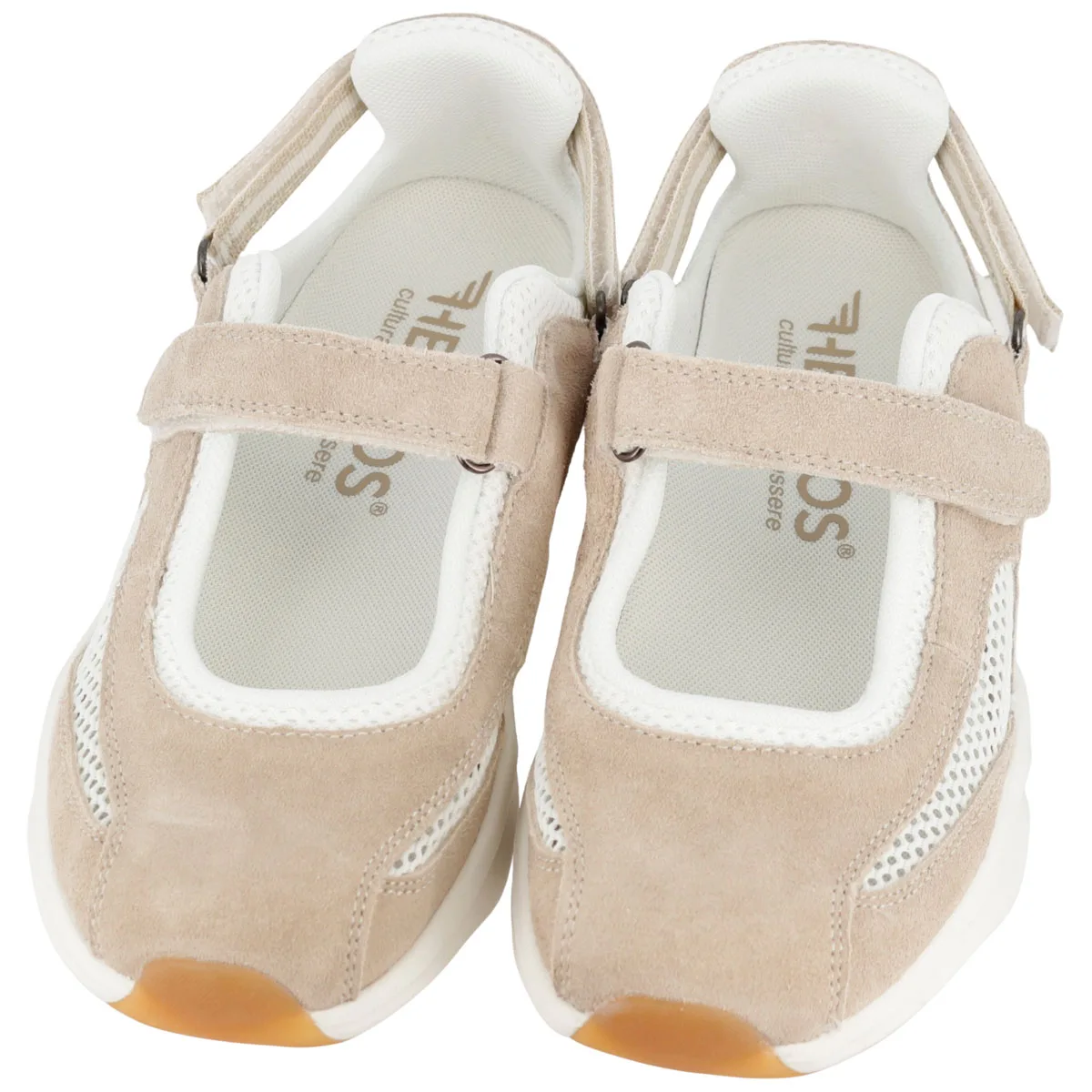 Scarpa Donna Hergos Olympia – Linea TECNA | Camoscio e Rete Sabbia/Beige
