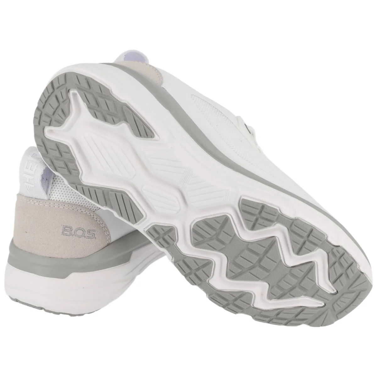 Sneaker Donna Hergos Hong Kong – Ultraleggera Tessuto Bianco | Suola Ergonomica
