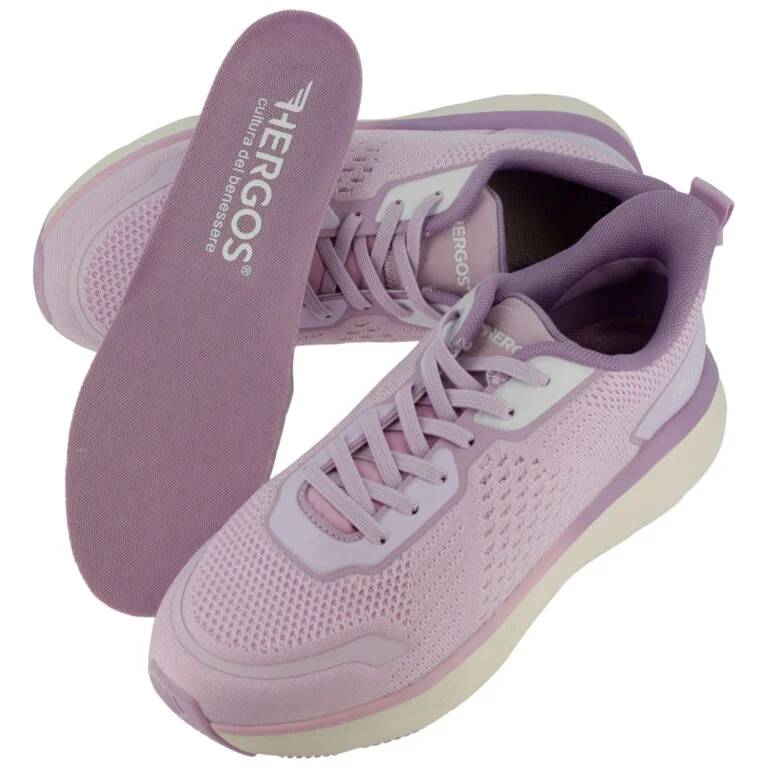 Hergos H3840 – Sneaker Comfort Ultraleggera con Plantare Estraibile | Glicine