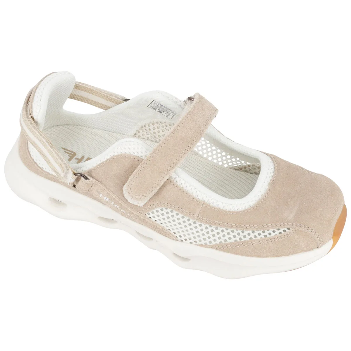 Scarpa Donna Hergos Olympia – Linea TECNA | Camoscio e Rete Sabbia/Beige