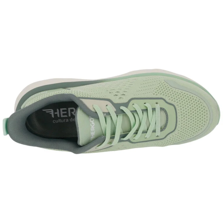 Hergos H3840 – Sneaker Comfort Ultraleggera con Plantare Estraibile | Verde Menta