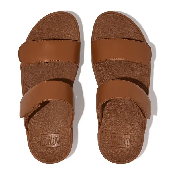 FitFlop Lulu Adjustable Sandali in Pelle Donna - Cinturini Regolabili Velcro