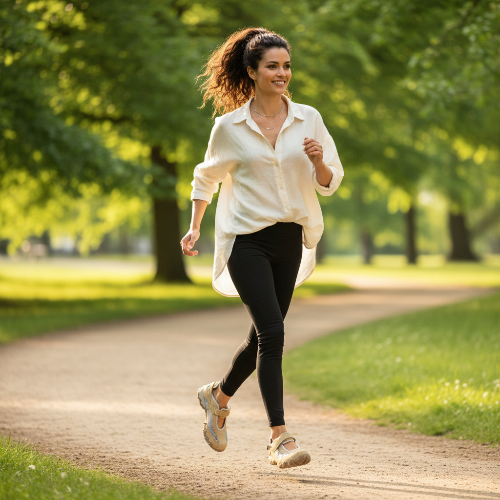Donna che corre con Allrounder by Mephisto Niro - Lifestyle