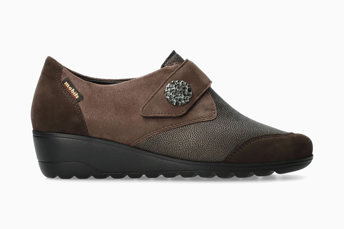 Scarpa donna Mobils by Mephisto Branda Dark Oak, vista laterale