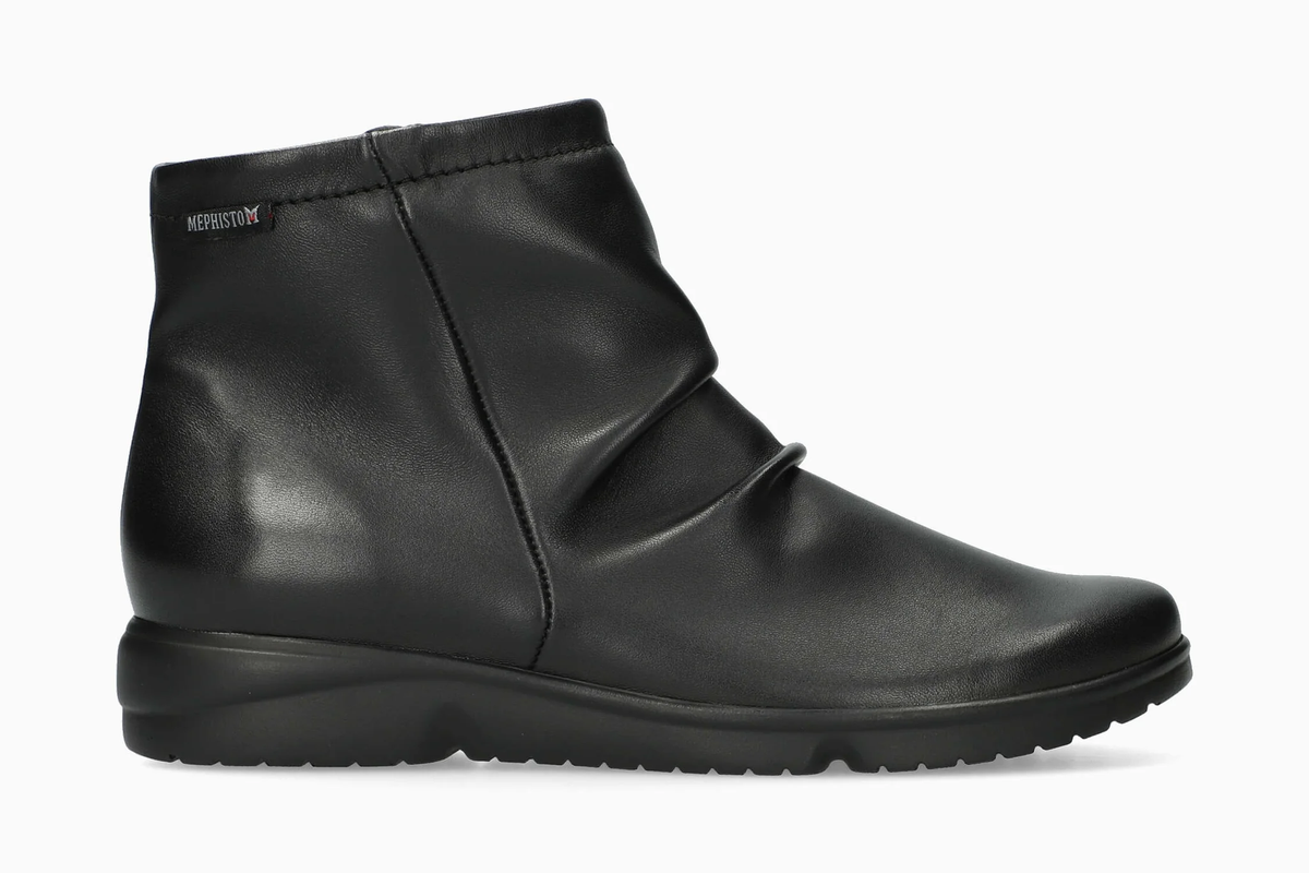 Stivaletto donna Mephisto Rezia nero in pelle, vista laterale