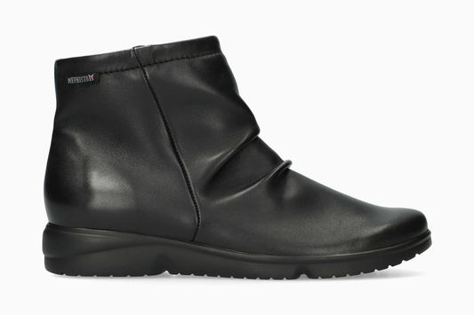 Stivaletto donna Mephisto Rezia nero in pelle, vista laterale