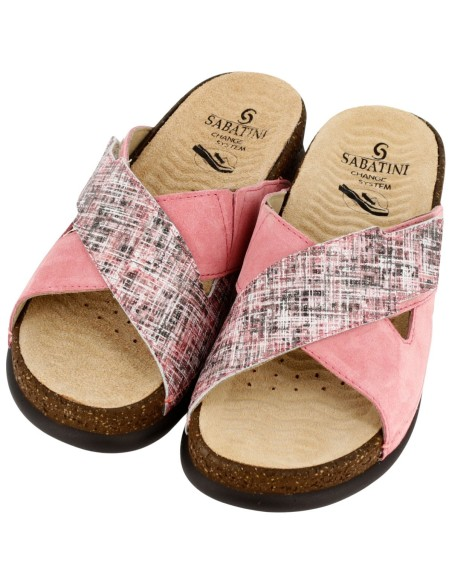 Ciabatta Sabatini S1820 Beige – vista laterale destra con suola poliuretano