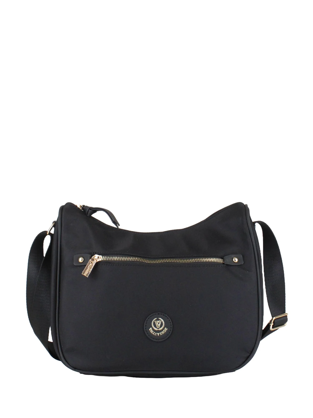 Borsa a spalla donna Valleverde 96660 nera, vista frontale